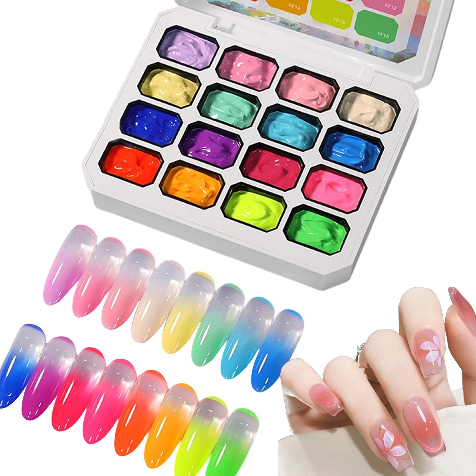 Nail Gel Polish Set - Gel Nagellak Set 16 Kleuren UV