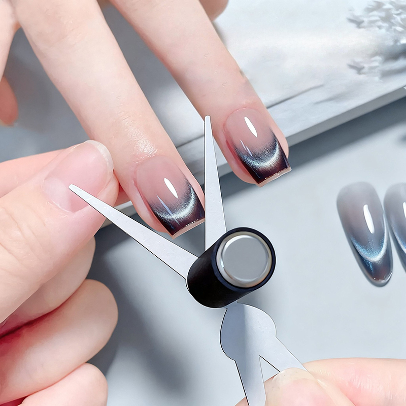 Nail Gel Polish Set - Franse Cat Eye nagelmagneet Dubbele kop