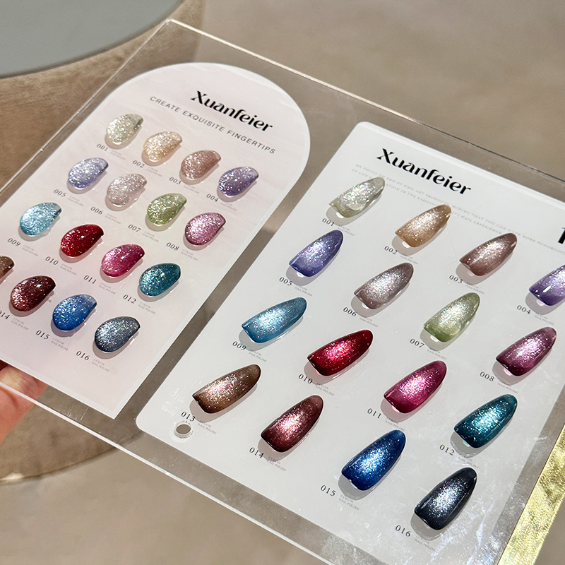 Nail Gel Polish Set - 2026 16 Kleuren Cat Eye Gel