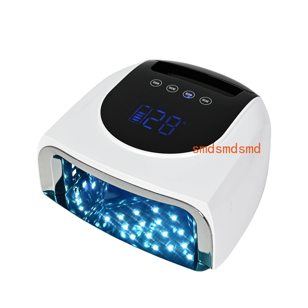 Uv Led Lamp Nail - Oplaadbare 96W nagellamp met spiegelreflecterende basis,