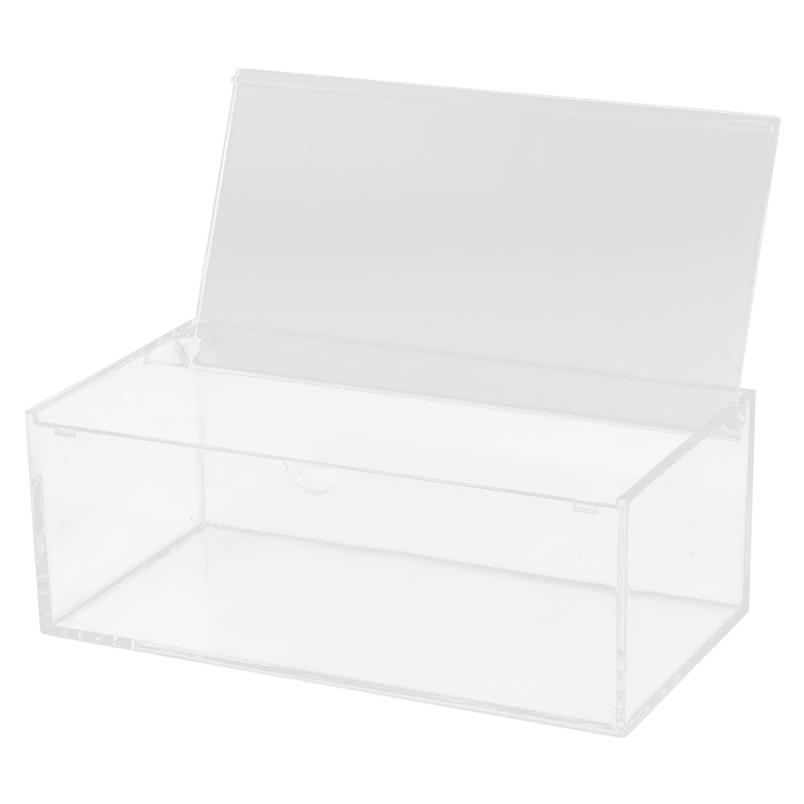 Acrylic Powder Clear - Droogmiddelbladdispenser, transparante acrylbox met deksel voor