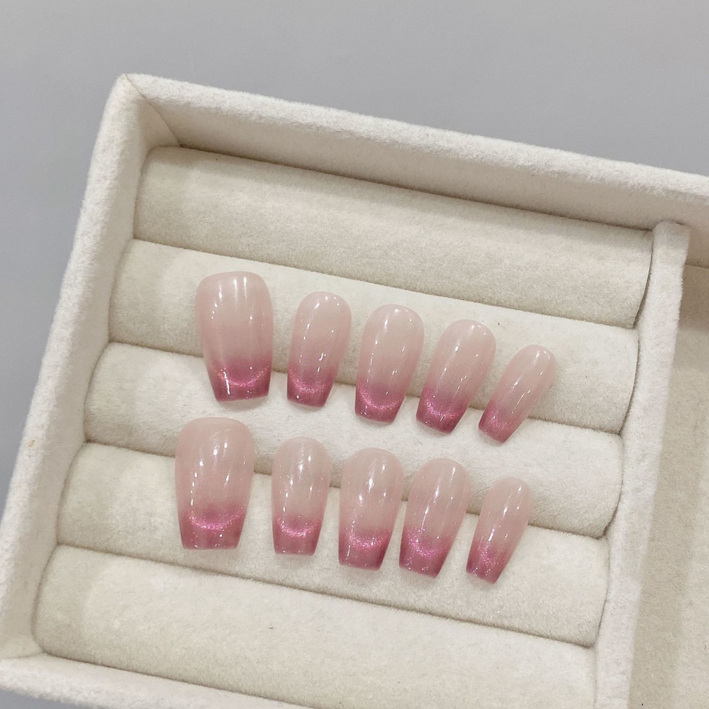 Handgemaakte Amandel Druk op N - Nail Art French recensie en prijs