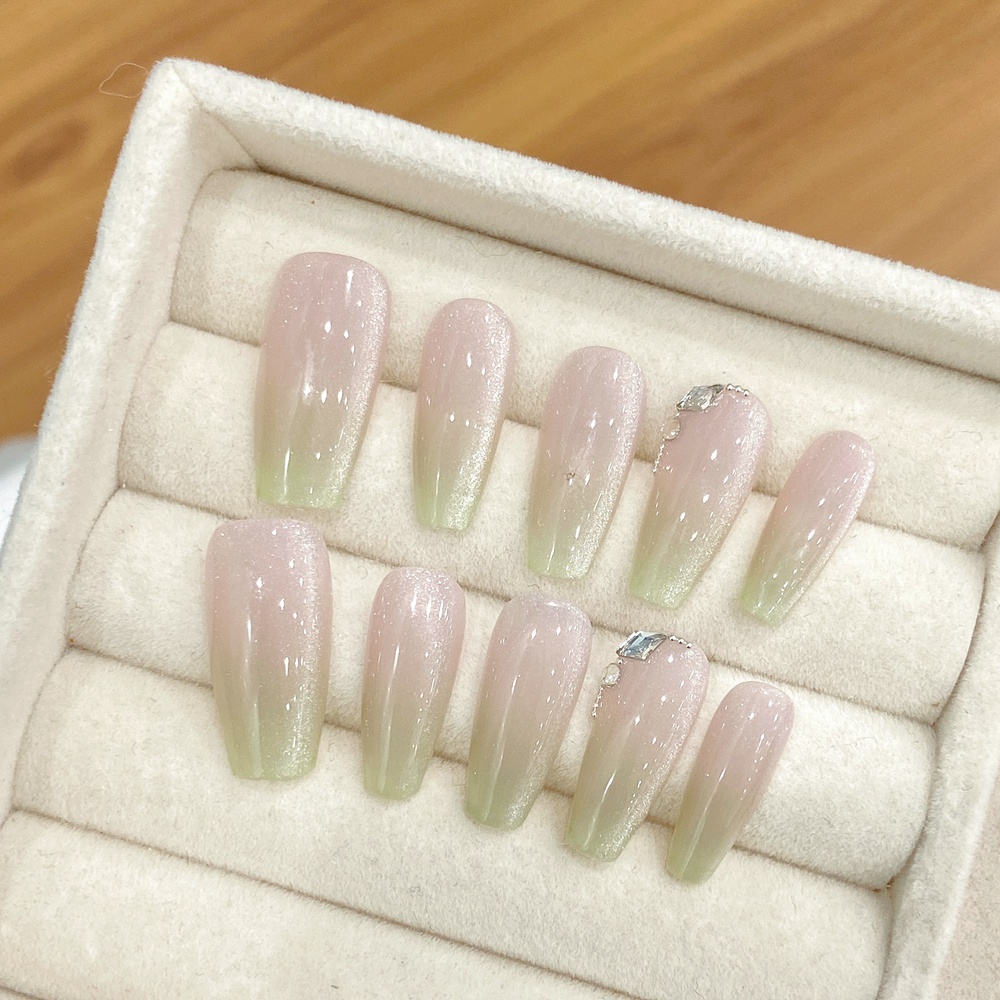 Handgemaakte Amandel Druk op N - Nail Art French recensie en prijs