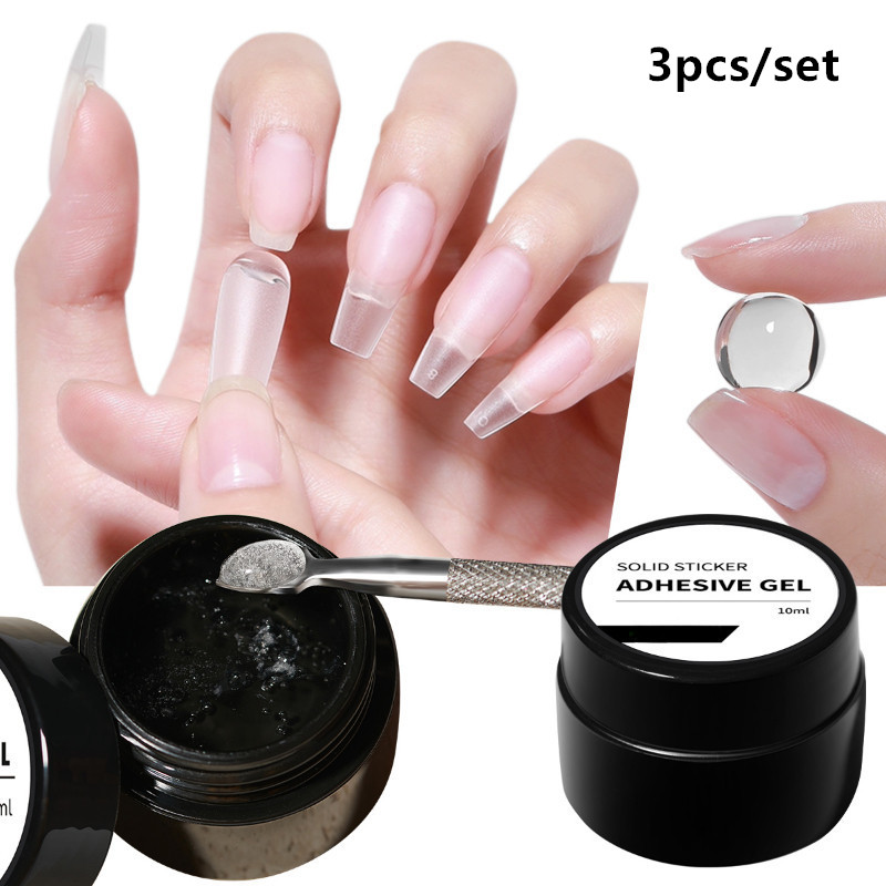 3 stks/set Solid Nail Tips Gel - Nail Art Halal recensie en prijs