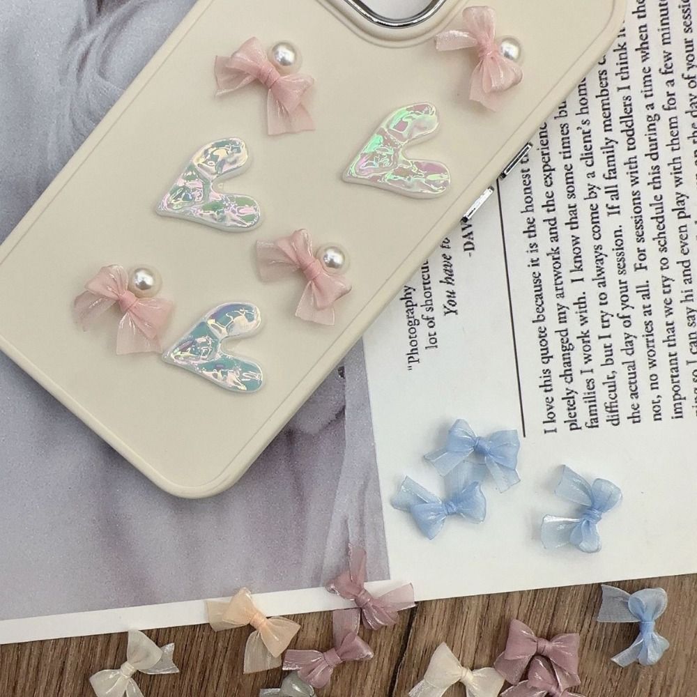 10 stuks kleurrijke strik pare - Nail Art French recensie en prijs