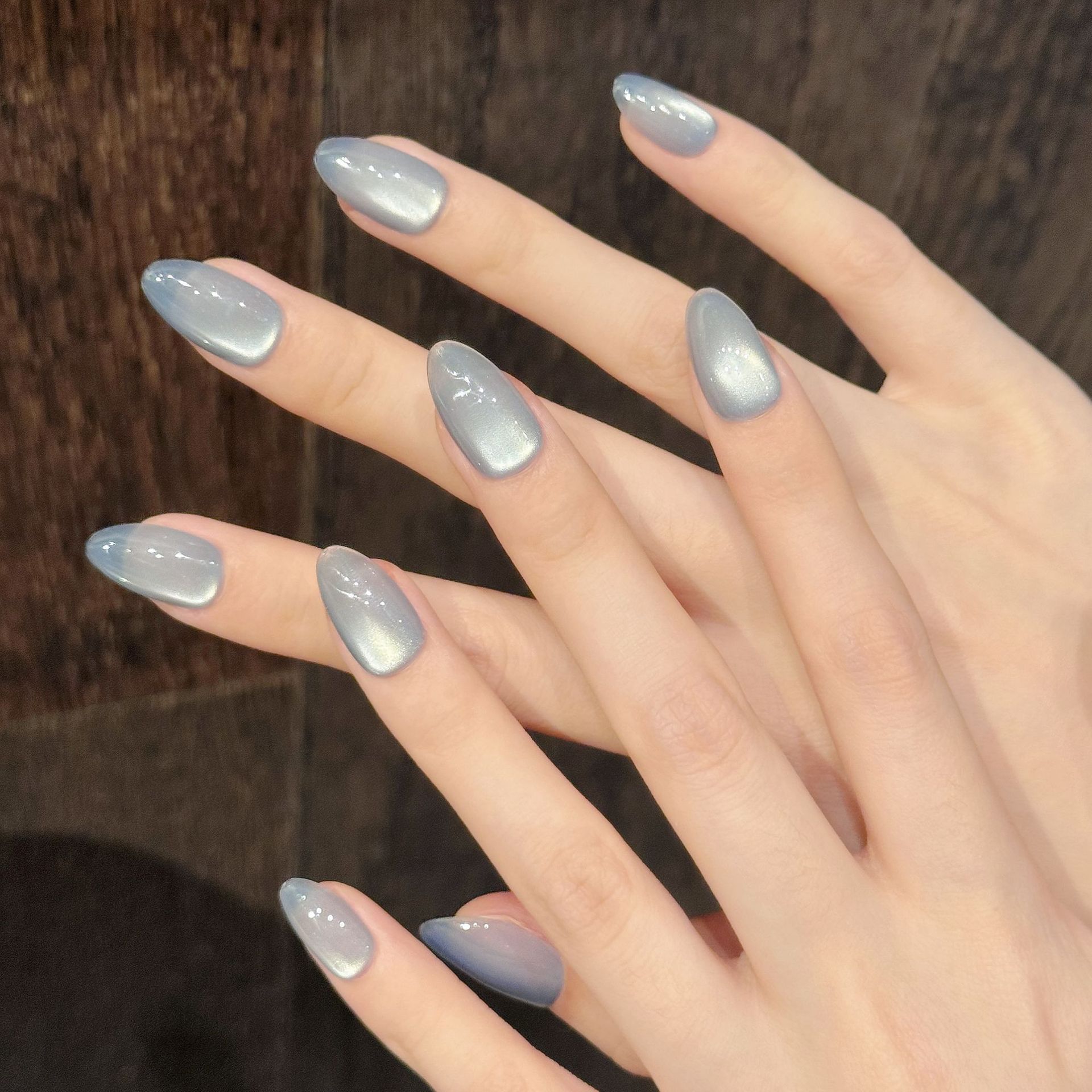 10 stuks blauwe kattenoog Fran - Nail Art French recensie en prijs