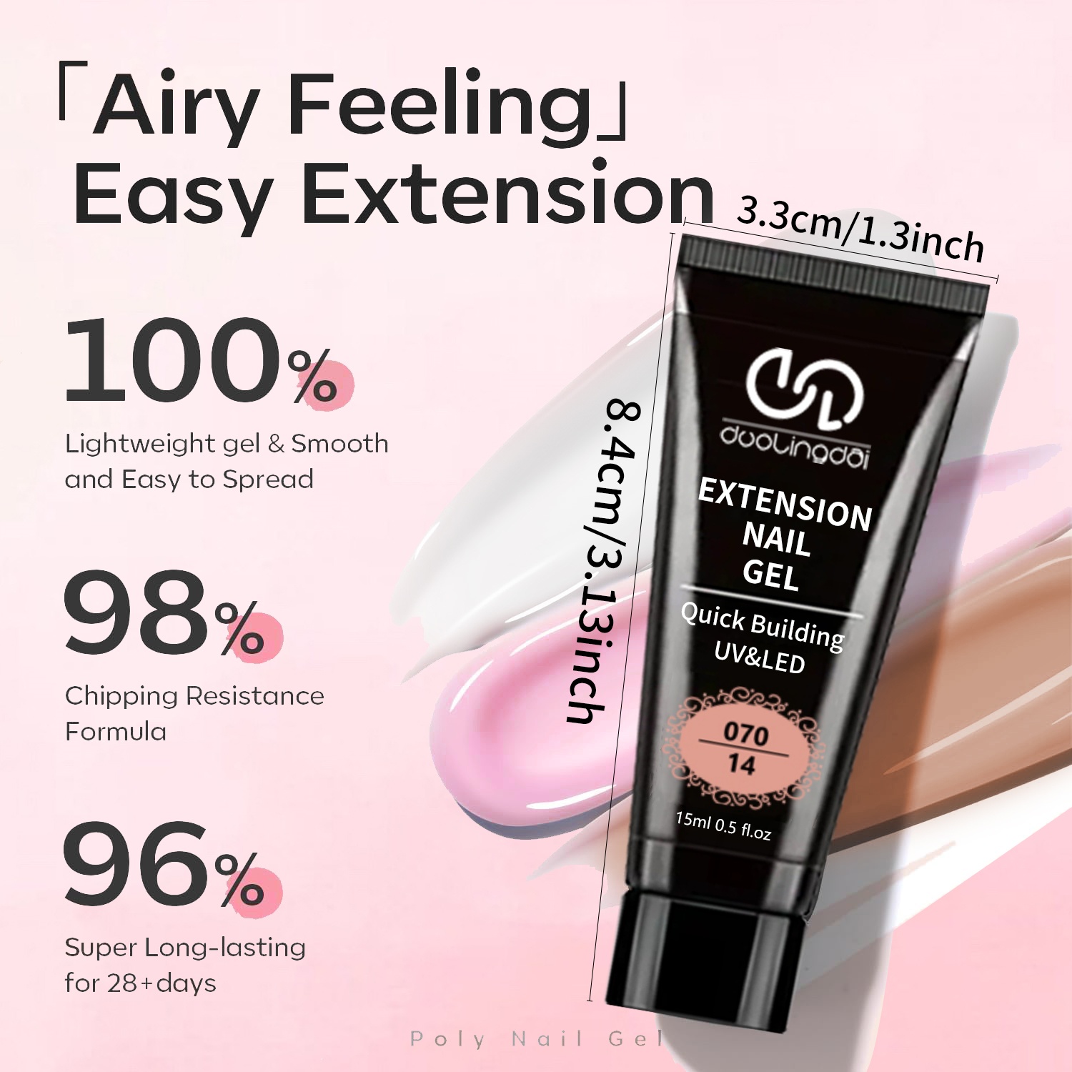8 stks/set Poly Extension Gel  - Acrylic Powder Clear recensie en prijs