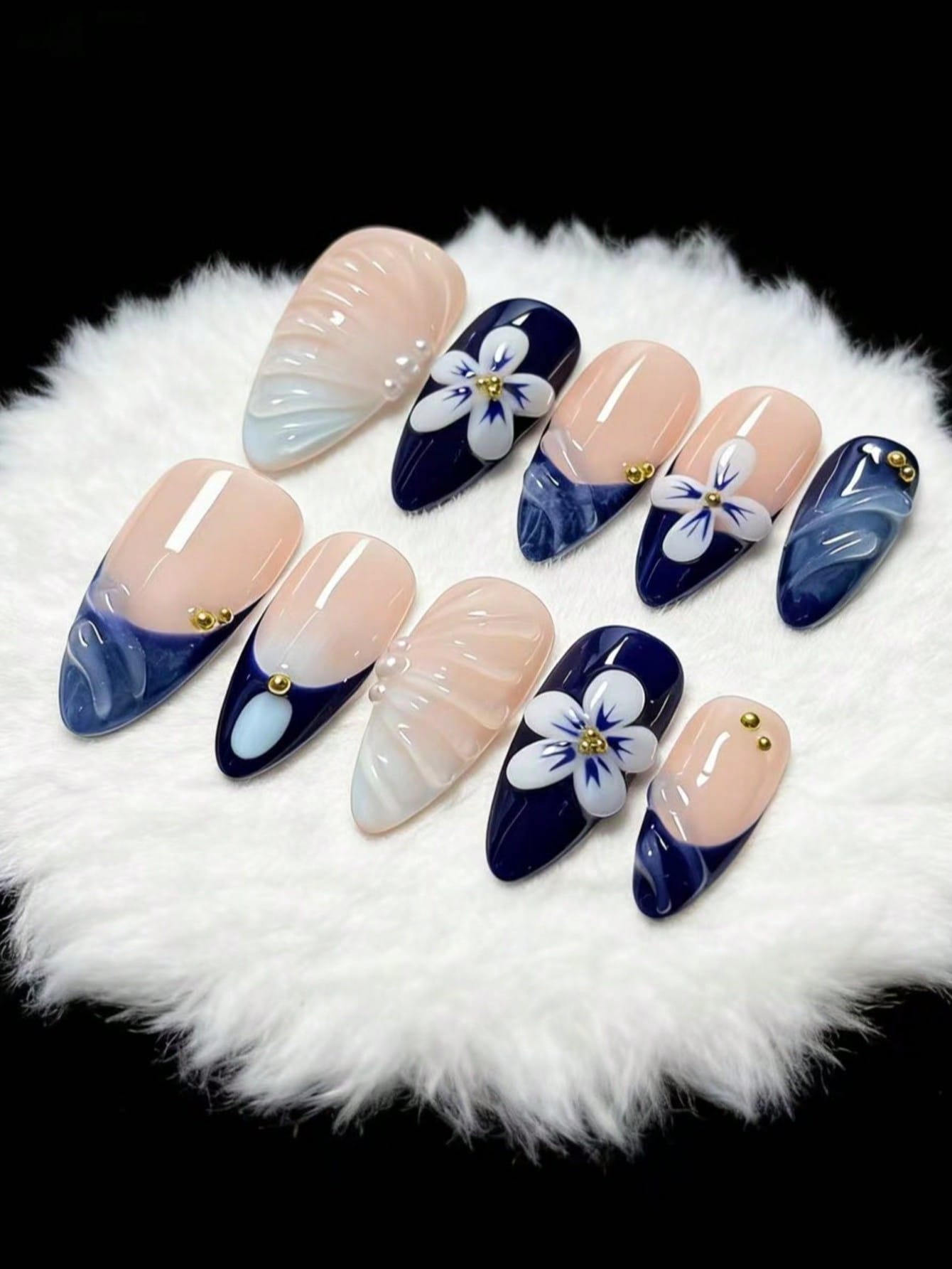 10-delige set met reliëfpatroo - Nail Art French recensie en prijs
