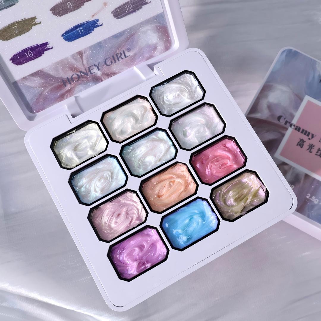 12-Grid Dreamy Texture Gel Nai - Nail Art Halal recensie en prijs