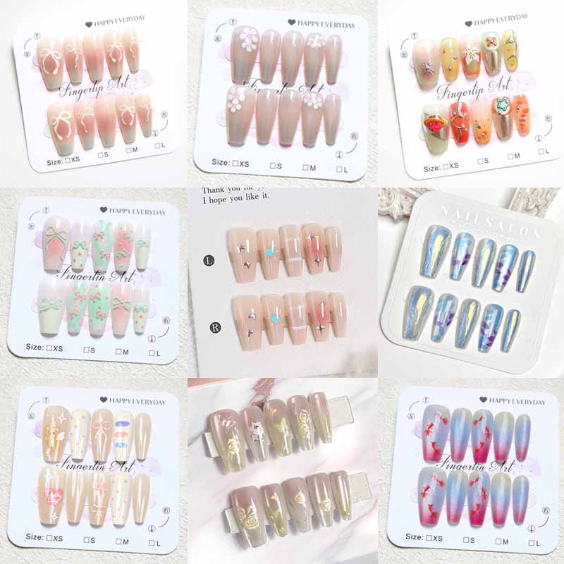10 stuks vrouwen Franse stijl  - Nail Art French recensie en prijs