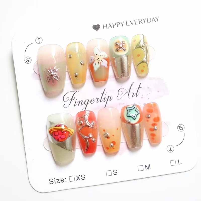 10 stuks vrouwen Franse stijl  - Nail Art French recensie en prijs
