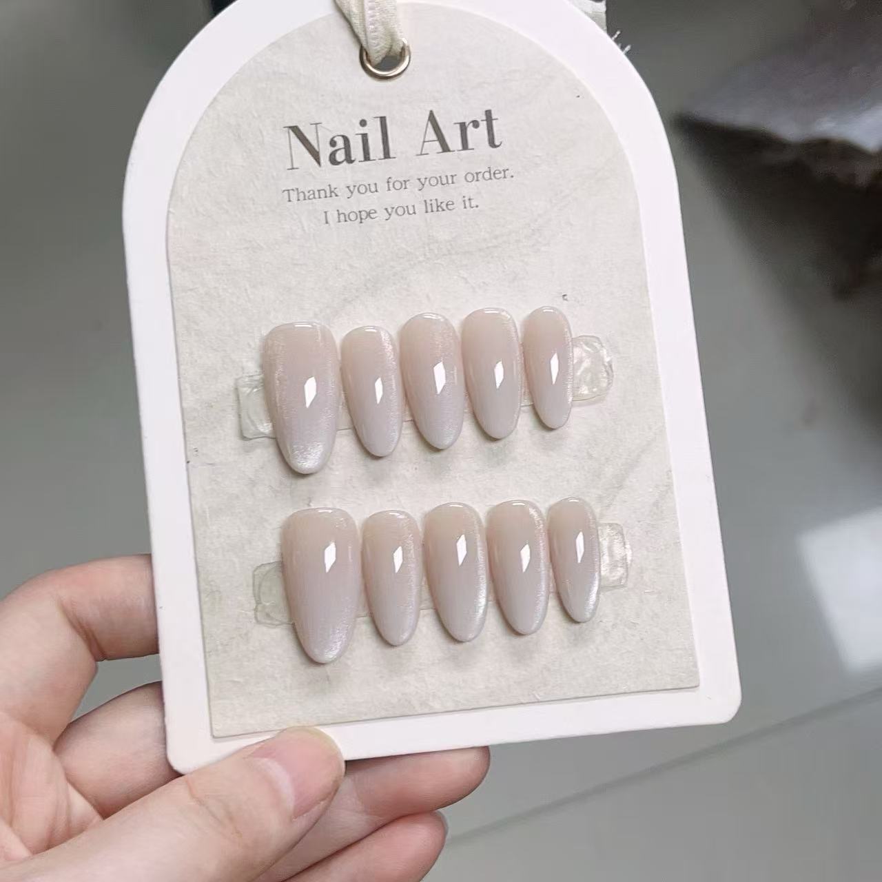 10 stuks effenkleurige handgem - Nail Art French recensie en prijs