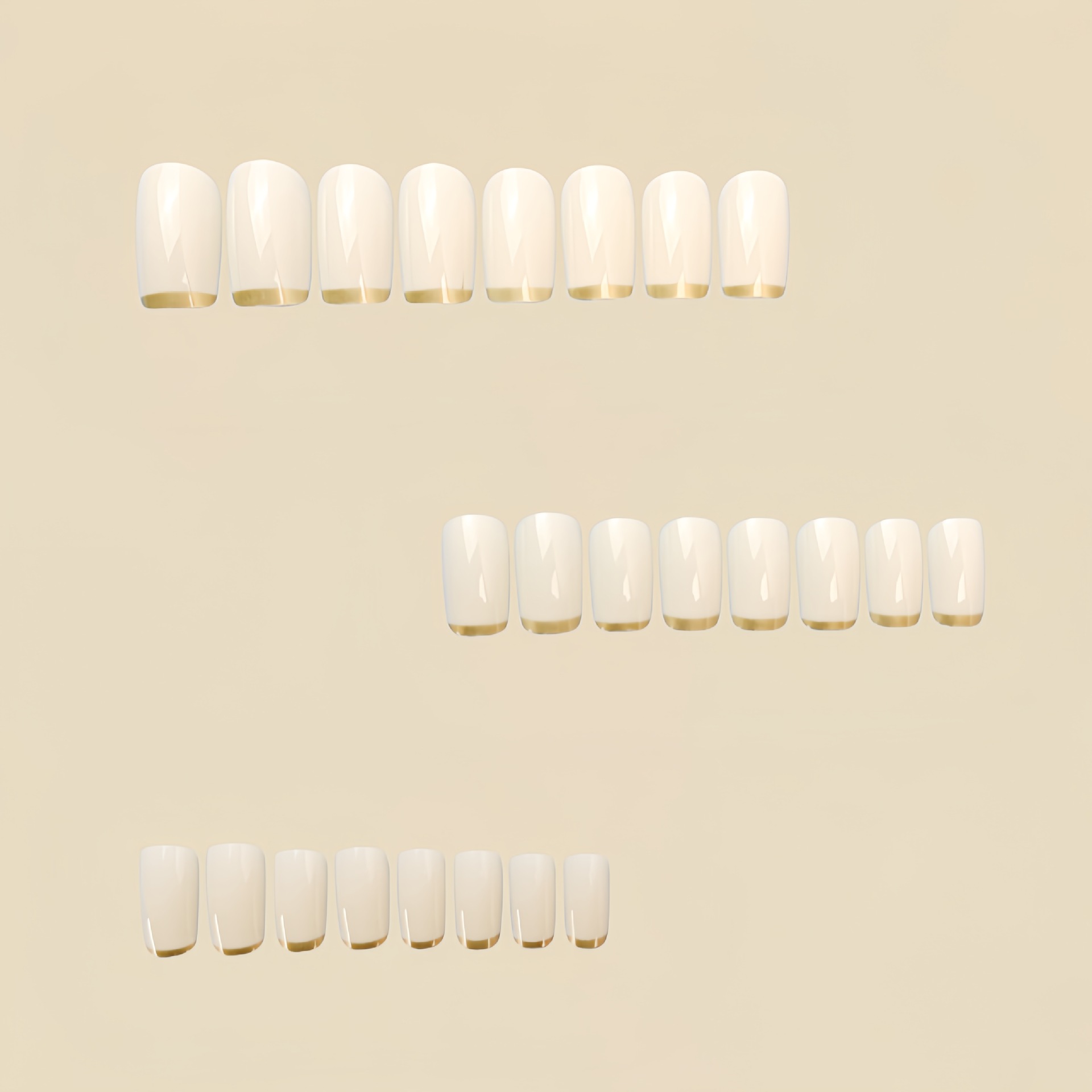 Medium nepnagels voor vrouwen, - Nail Art French recensie en prijs