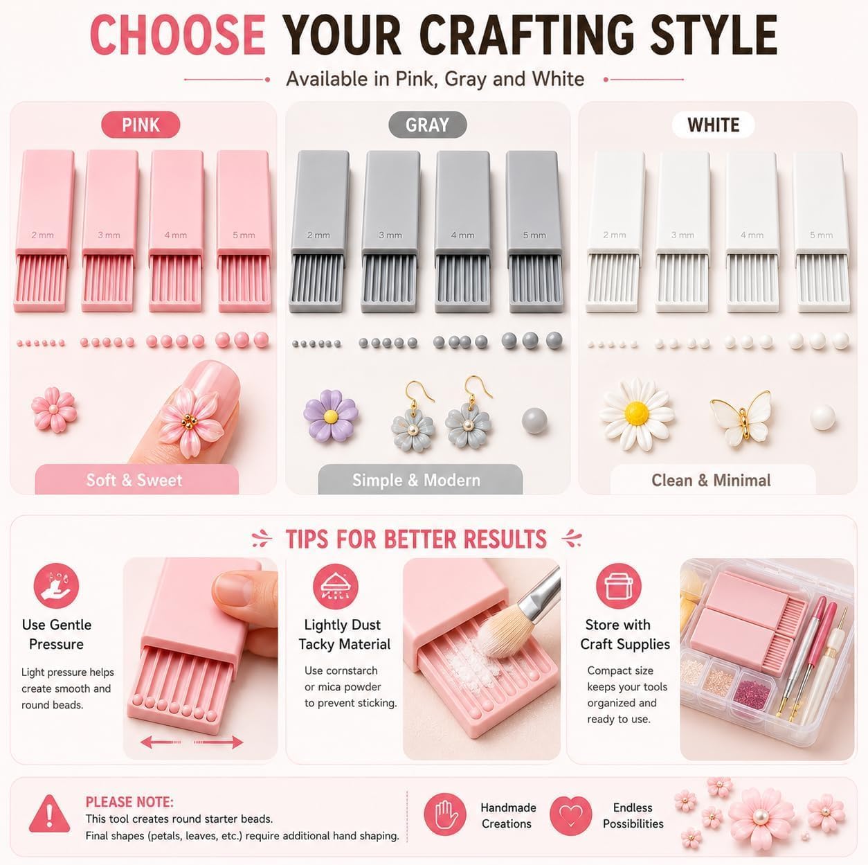 4-delige 3D-print klei gelball - Nail Art Halal recensie en prijs
