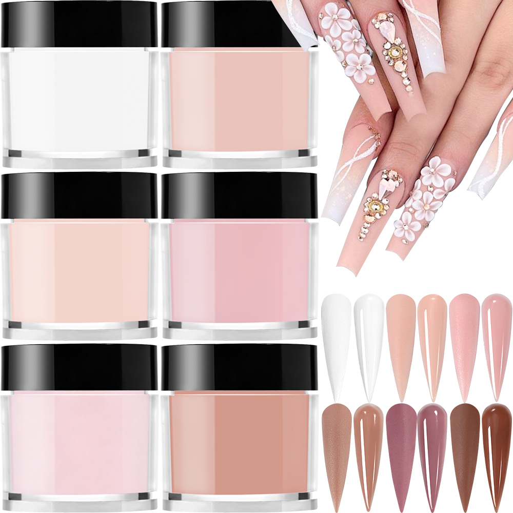 6 kleuren/set acrylpoeder prof - Acrylic Powder Clear recensie en prijs