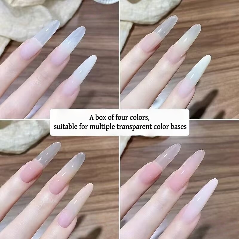4 kleuren gradiënt roze, nude  - Nail Art Halal recensie en prijs